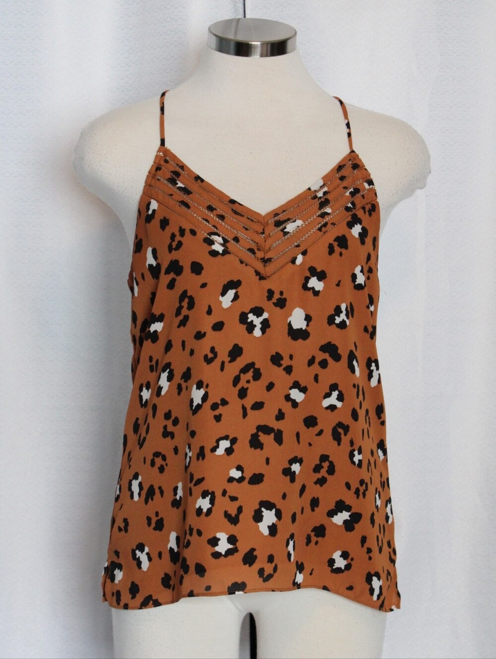 Allison Joy Cheetah Print Sheer Racerback Tank – XS